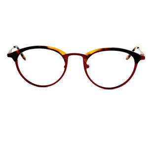 BCBGMAXAZRIA Astrid Wine Womens Round Eyeglasses 49-20-135 B:40 H12708